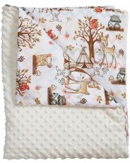 Плед Twins Minky зі зйомним наповненням (slimtex) 100х80 1420-PTMS-202, ecru